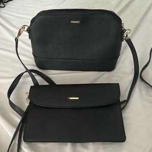 Black crossbody and wristlet bundle